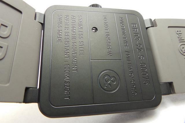 Fake Bell&Ross BR03 92 Case back